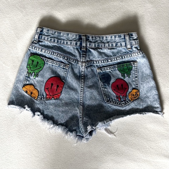 Shein Raw Hem Denim Shorts - Picture 8 of 11